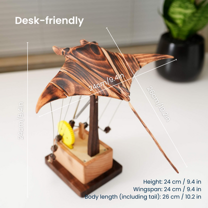 Hydraya Wooden Manta Ray Automaton